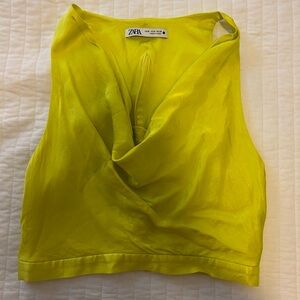 Zara cropped cowl neck top!